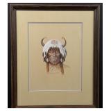 Olaf Wieghorst Buffalo Headdress Painting