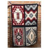 Navajo Indian Ganado Four in One Sampler Rug