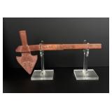 Sioux Indian Catlinite Peace Tomahawk Pipe