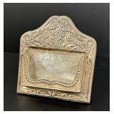 Victorian Silver Plate Business Card Stand