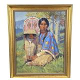 Nicholas Firfires Blackfoot Mother Painting