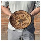 Apache Polychrome Native American Indian Basket