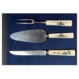 Alaskan Eskimo Inuit Scrimshaw Ivory Carving Set