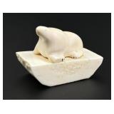 Alaskan Inuit Eskimo Carved Ivory Walrus