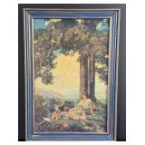 Hilltop Maxfield Parrish Print
