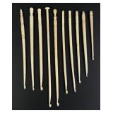 Civil War Whaler Made Whale Bone Crochet Hooks