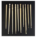 Civil War Whaler Made Whale Bone Crochet Hooks
