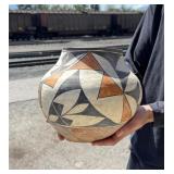 Historic Acoma Pueblo Olla Water Pot Jar