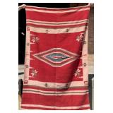 Rio Grande Navajo Indian Saltillo Serape Blanket