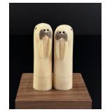 Alaskan Inuit Eskimo Scrimshaw Walrus Shakers