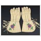Plateau Native American Indian Beaded Gauntlets
