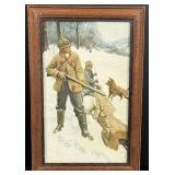 Frank Stick Hunting Lithograph