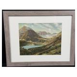 Grinnell Lake and Glacier Print