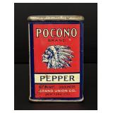 Pocono Brand Pepper Tin