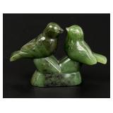 Alaskan Inuit Eskimo Nephrite Jade Birds