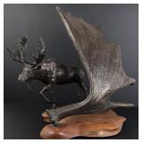Anita Pauwels Before the Snow Moose Bronze