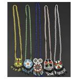Native American Indian Beaded Rosette Necklaces