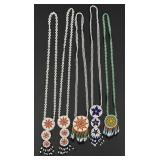 Native American Indian Beaded Rosette Necklaces