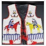 Beaded Native American Indian Style Vest