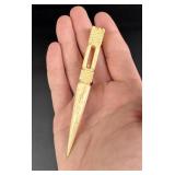 Whaler Made Whale Bone Puzzle Ball Bodkin