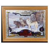 The Timber Wolves Old Milwaukee Beer Mirror