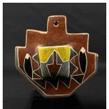 Santa Clara Pueblo Pottery Match Safe