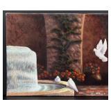 Gary Cook White Doves Painting