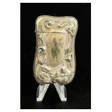 Coin Silver Art Nouveau Match Safe Vesta Case