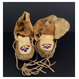 Cree Native American Indian Beaded Moccasins