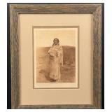Edward Curtis Womans Costume Photogravure