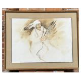 King Kuka Eagle Fan Blackfoot Indian Painting