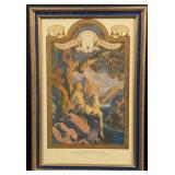 Edison Mazda Night is Fled Maxfield Parrish Print
