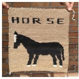 Navajo Indian Pictorial Horse Blanket Rug