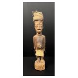 Luba African Fertility Wood Carving Statue