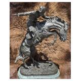 Lodge Size Frederic Remington Bronco Buster Bronze