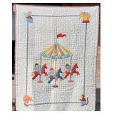 1930s Applique Merry Go Round Quilt
