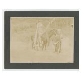 Whitman Massacre Cayuse Indian Cabinet Photo