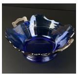 LE Smith Cobalt Blue Mt. Pleasant Bowl