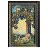 Hilltop Maxfield Parrish Print