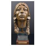 Richard Greeves Salish Woman Bronze