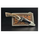 James Nolen Custom Made Belt Buckle Knife