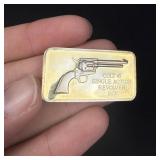 Lincoln Mint Colt .45 Revolver 1oz Sterling Bar