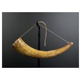 Named Confederate General Scrimshaw Powder Horn