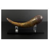 Early American Frontier Powder Horn