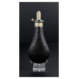 G&JW Hawksley Leather Nickel Silver Powder Flask