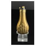 Brass Pistol Pocket Powder Flask