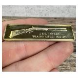 Lincoln Mint Plains Rifle 1oz Sterling Silver Bar