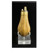 Brass Pistol Pocket Powder Flask