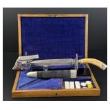 Remington Elliott Pepperbox and Bowie Knife