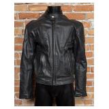 Leather Motorcycle Cafe Racer Jacket
